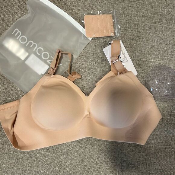Momcozy Comfortable Seamless Nursing Bra in Soft nude S, new with tags - Picture 4 of 4